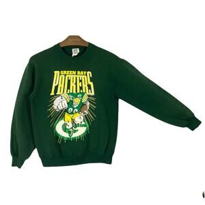 Vintage 1993 CLIFF ENGLE Sweatshirt NFL Packers Green Bay Y2K Graphic OneSize~M